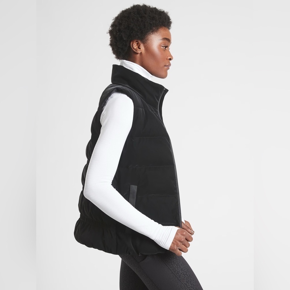 Athleta Venice Odyssey Down Vest, Black, Size S